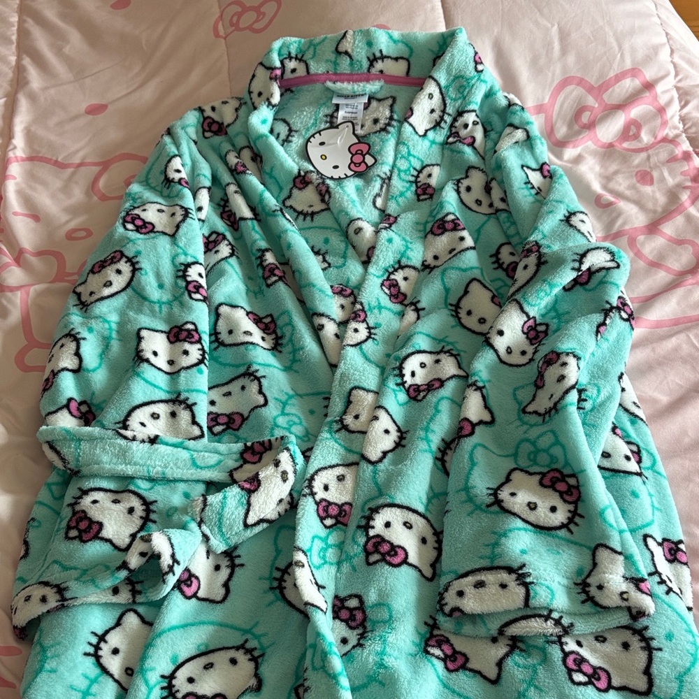 Hello Kitty Robe - Mint Green Delight
